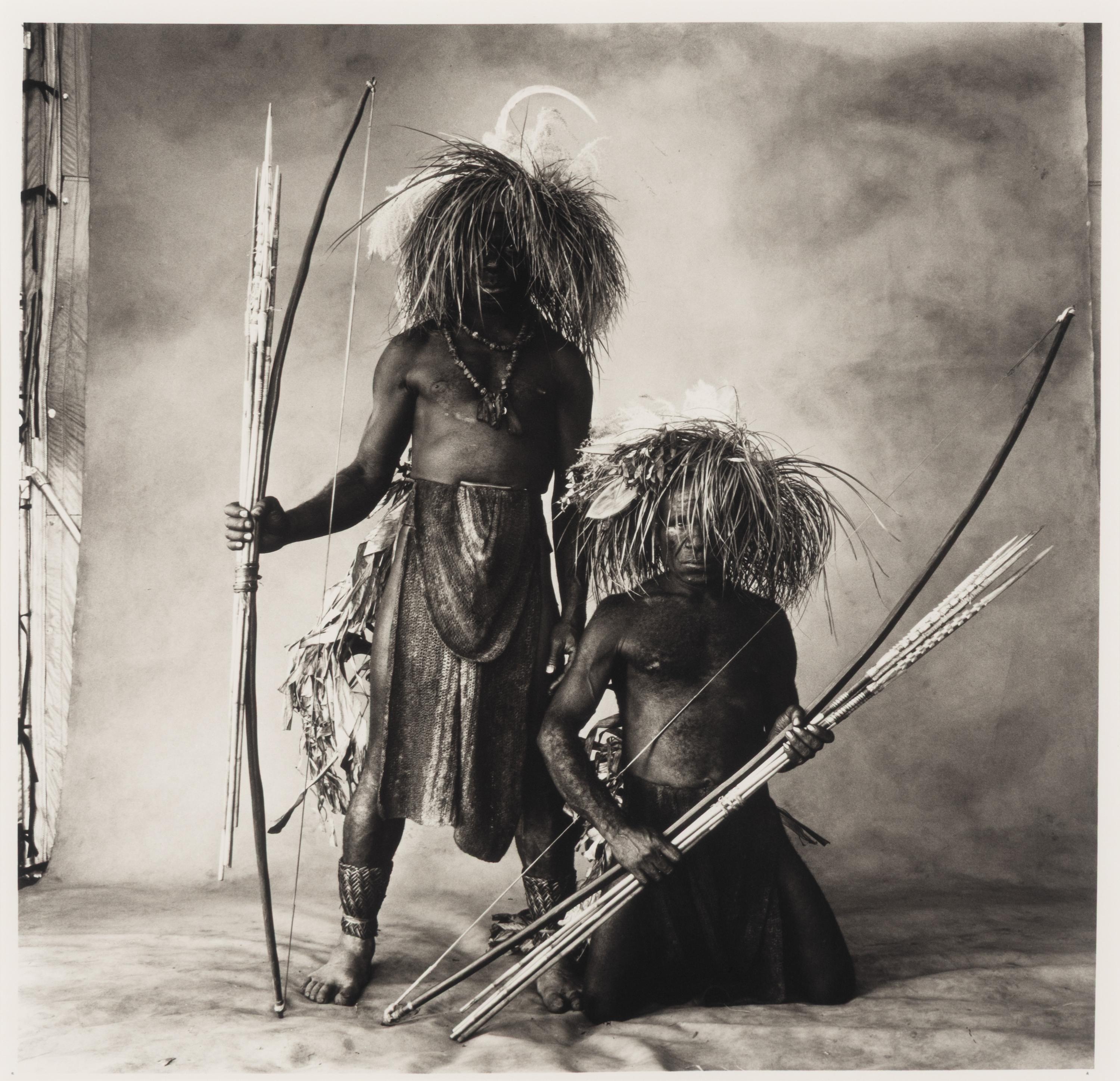 Irving Penn (American, 1917–2009) — Two Men with Grass Hair, New Guinea , 1970; printed 1983