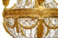 A French Neoclassical Style Gilt Bronze Ten-Light Chandelier
