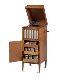An Edison Amberola Phonograph Oak Cabinet