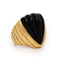 Yellow Gold and Onyx Ring