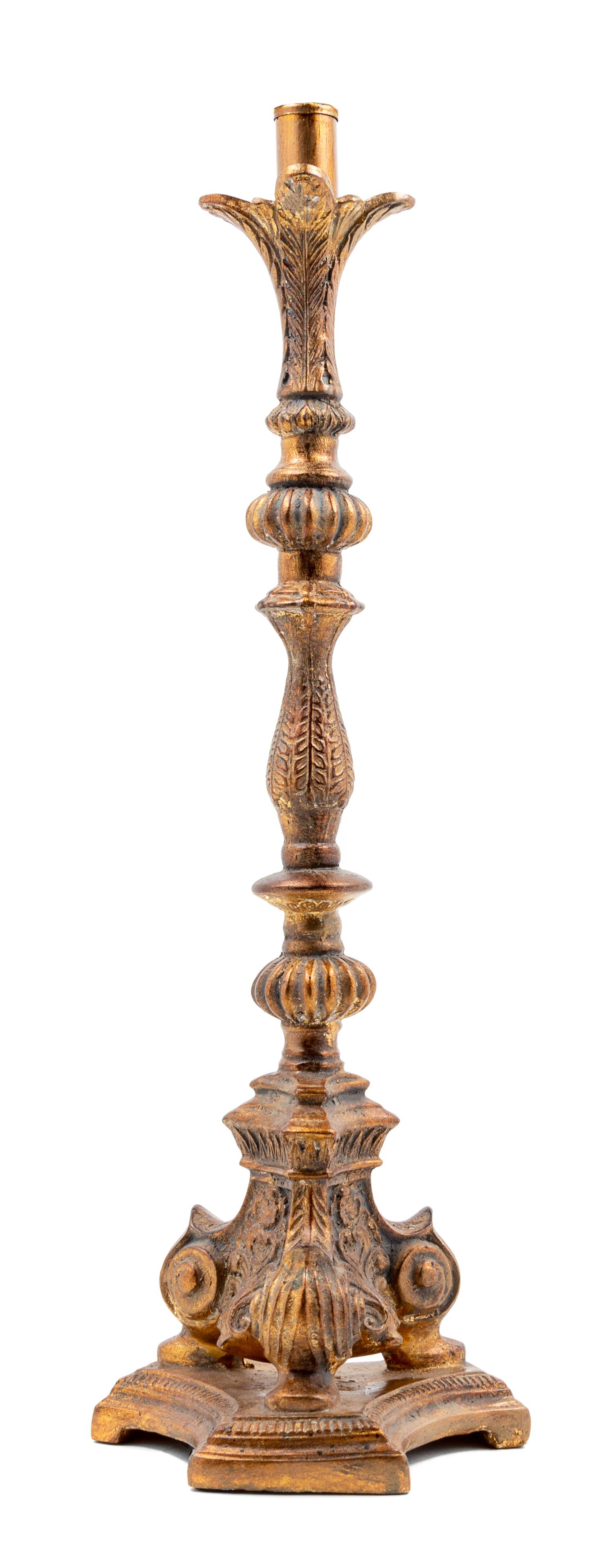 A Neoclassical Giltwood Pricket
