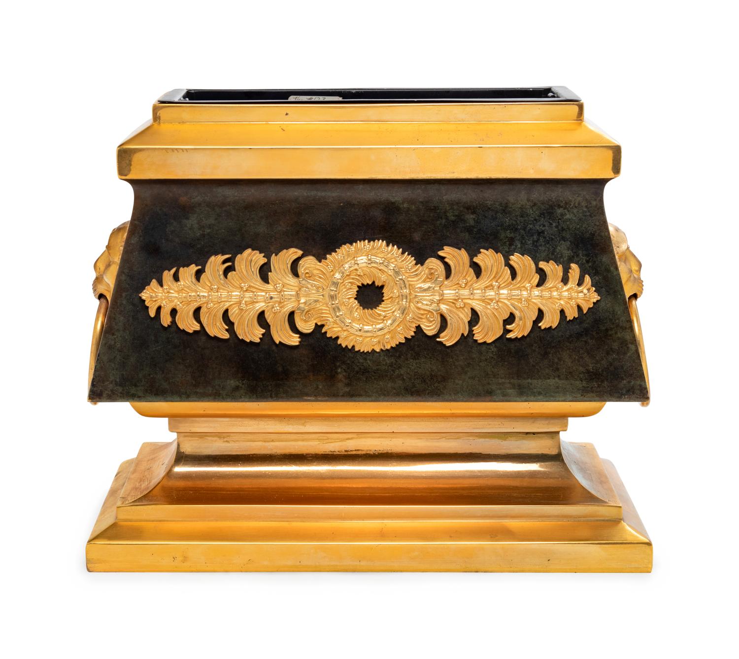 An Empire Style Parcel Gilt Bronze Jardinière