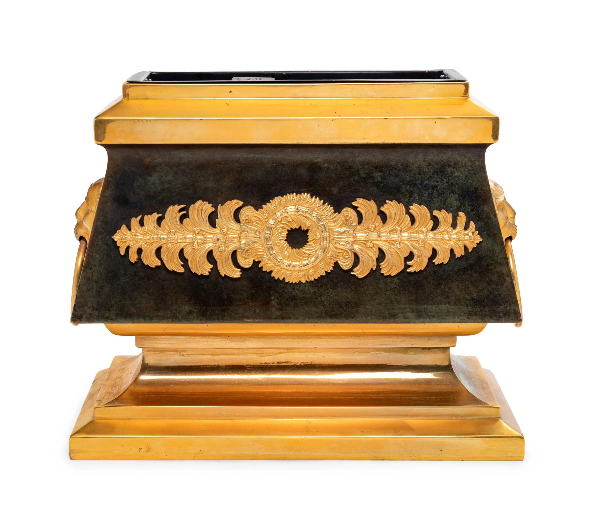 An Empire Style Parcel Gilt Bronze Jardinière