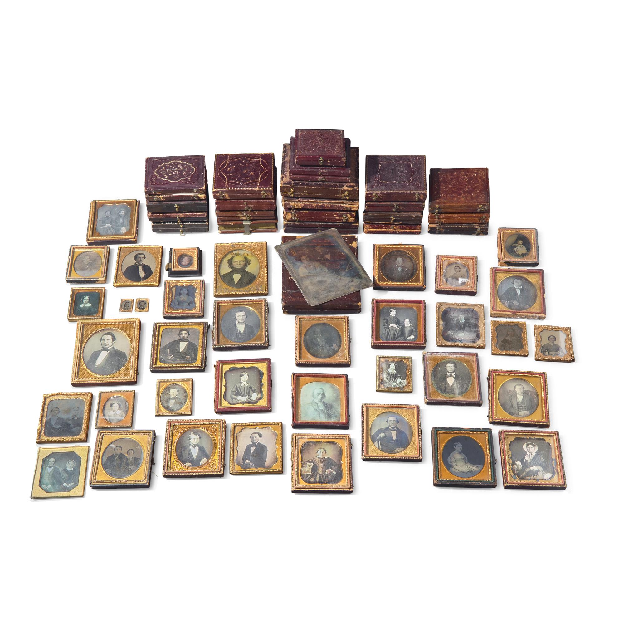 [Early Photography] Group of 67 Assorted Photographs, Possibly All Related to the Cooper/Taylor Family of Camden, New Jersey