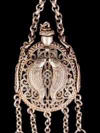 Three Tibetan Silver Snuff Bottles