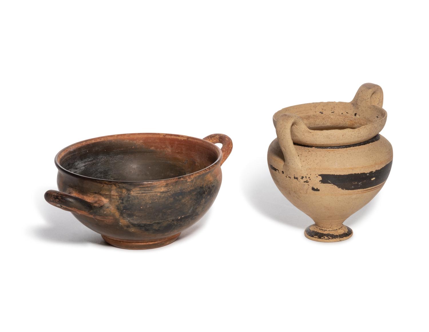 Five Greek Pottery Vessels