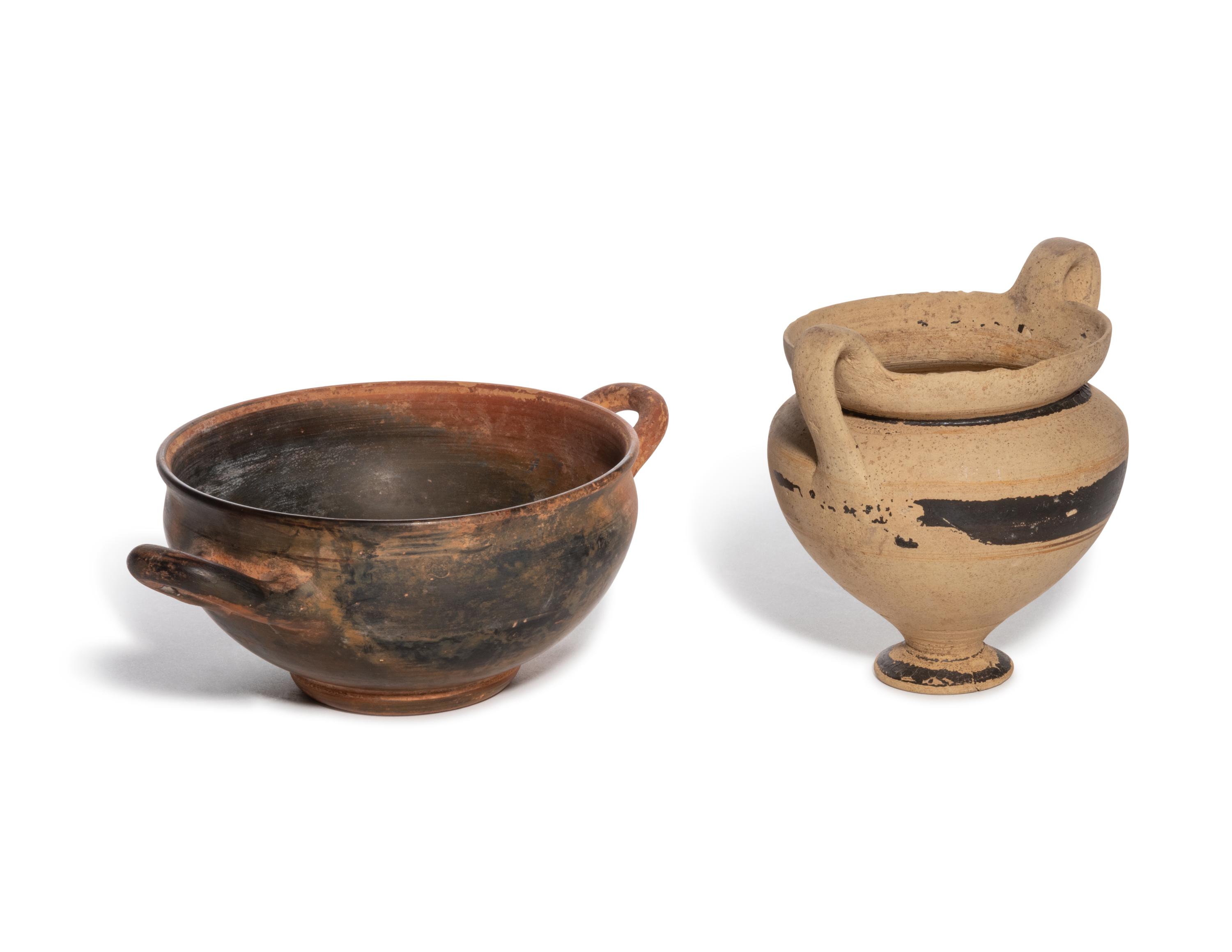Five Greek Pottery Vessels