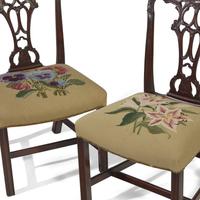 A Set of Six George III Style Mahogany Dining Chairs
