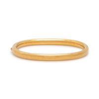SCHLUGER, YELLOW GOLD BANGLE BRACELET