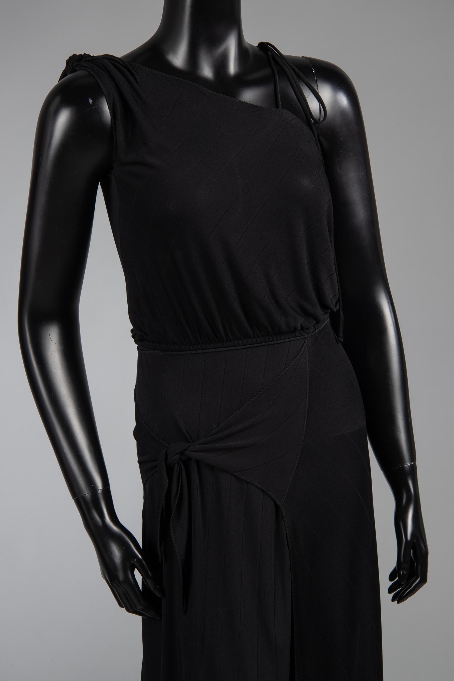 Three Stephen Burrows Pieces: Two Dresses and One Metal Mesh Top, 1970s