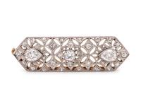 EDWARDIAN, DIAMOND BROOCH