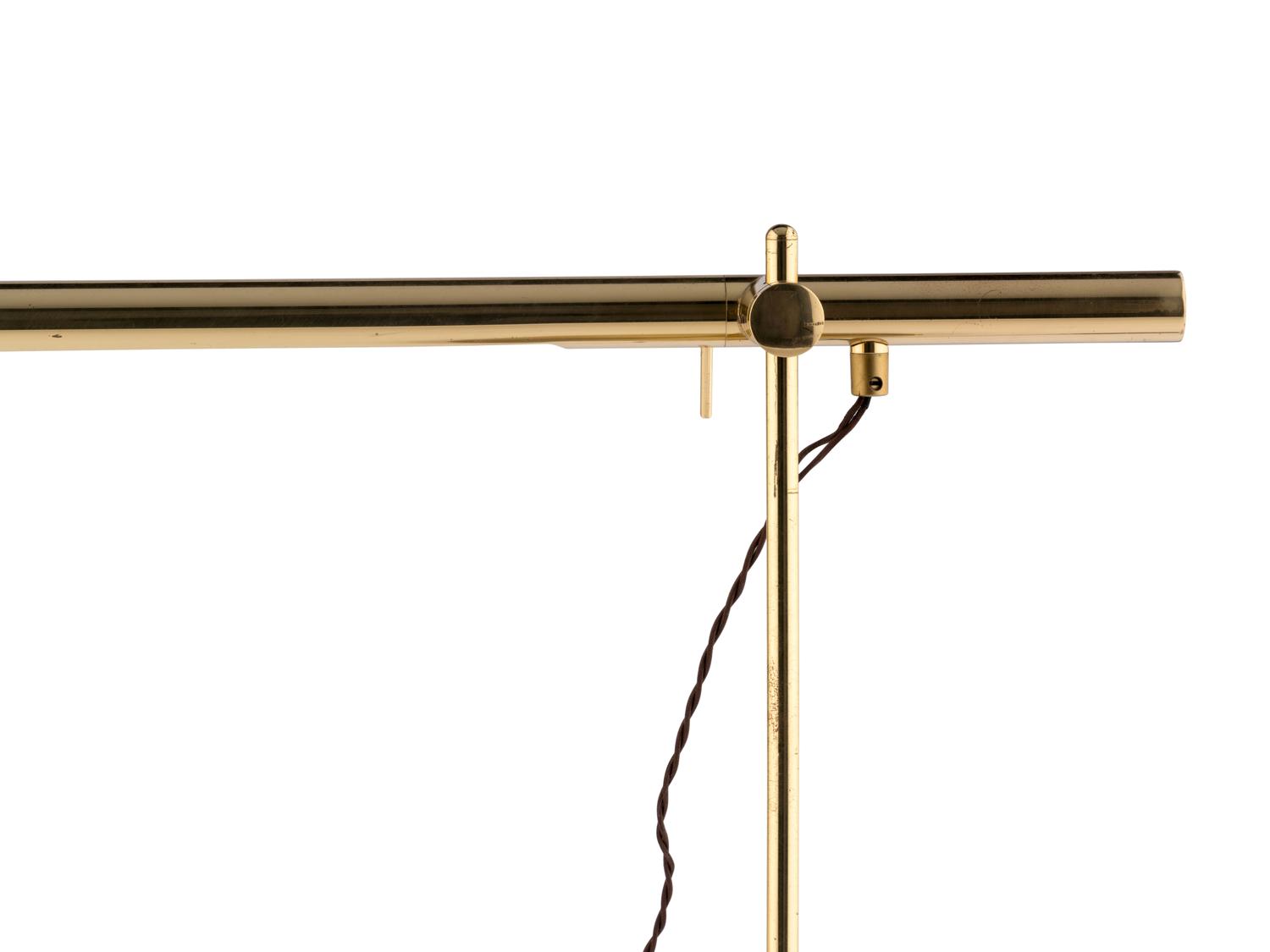 A Contemporary Brass Desk Lamp