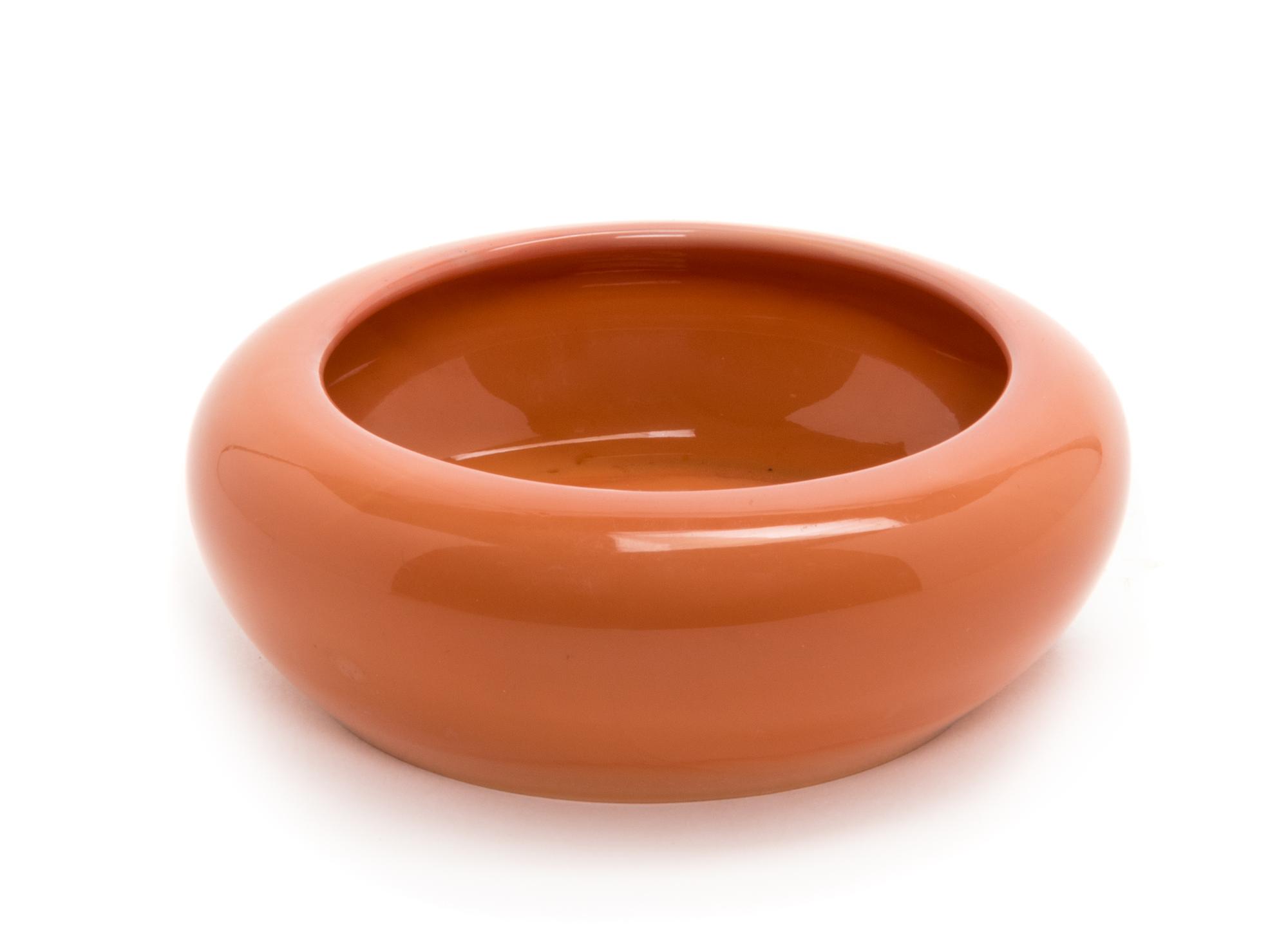 A Chinese 'Realgar' Peking Glass Brush Washer, Xi