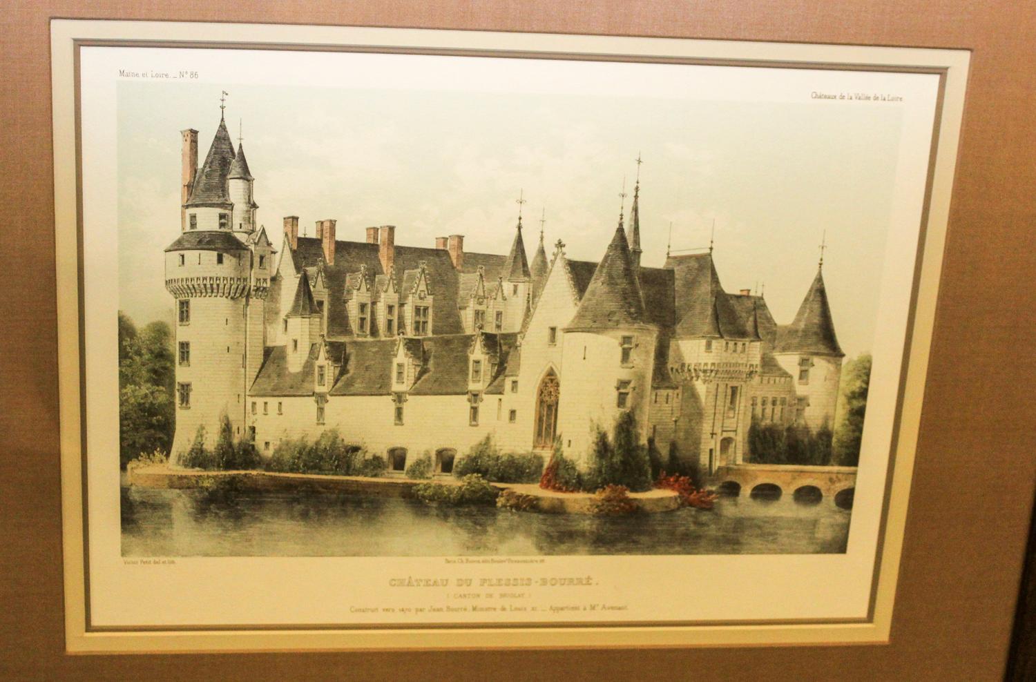 A French Print Height 21 1/4 x width 26 1/2 in frame.