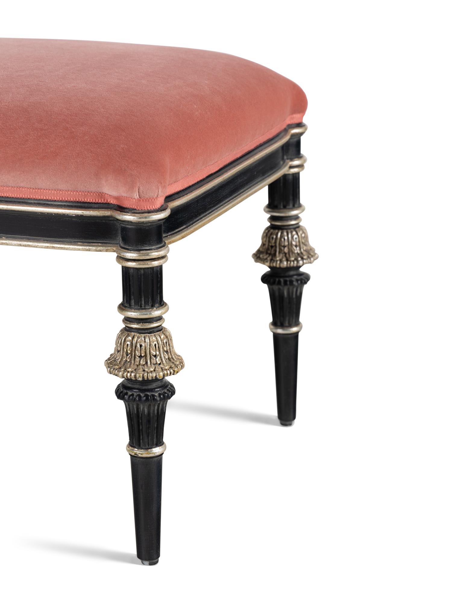 A Pair of Ebanista Pierre Stools