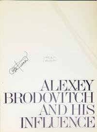 [Photography] [Brodovitch, Alexey] Alexey Brodovitch and his Influence