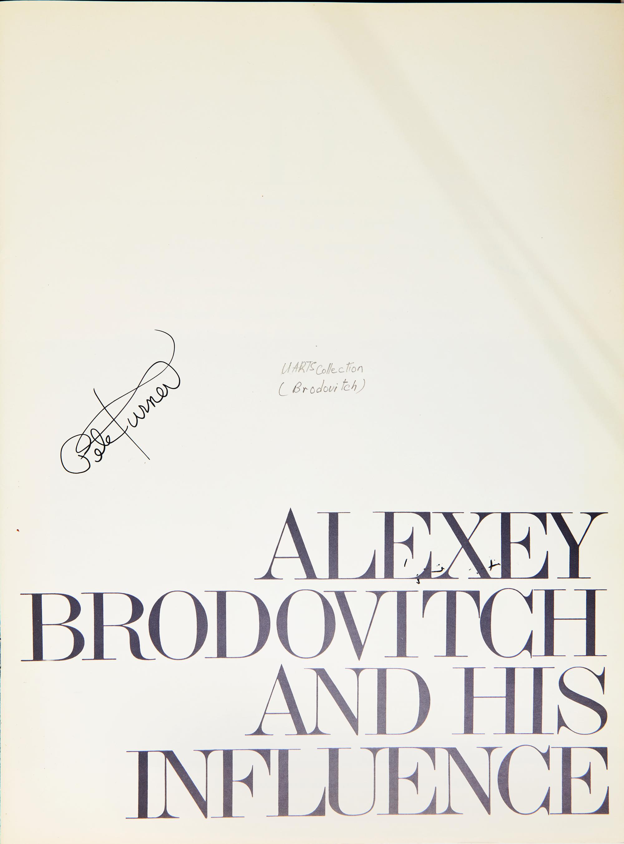 [Photography] [Brodovitch, Alexey] Alexey Brodovitch and his Influence