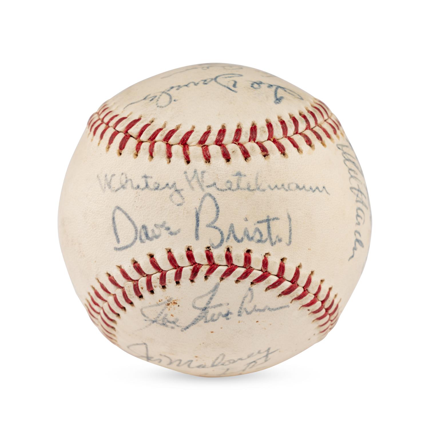 A 1966 Cincinnati Reds Team Signed Autograph Baseball
