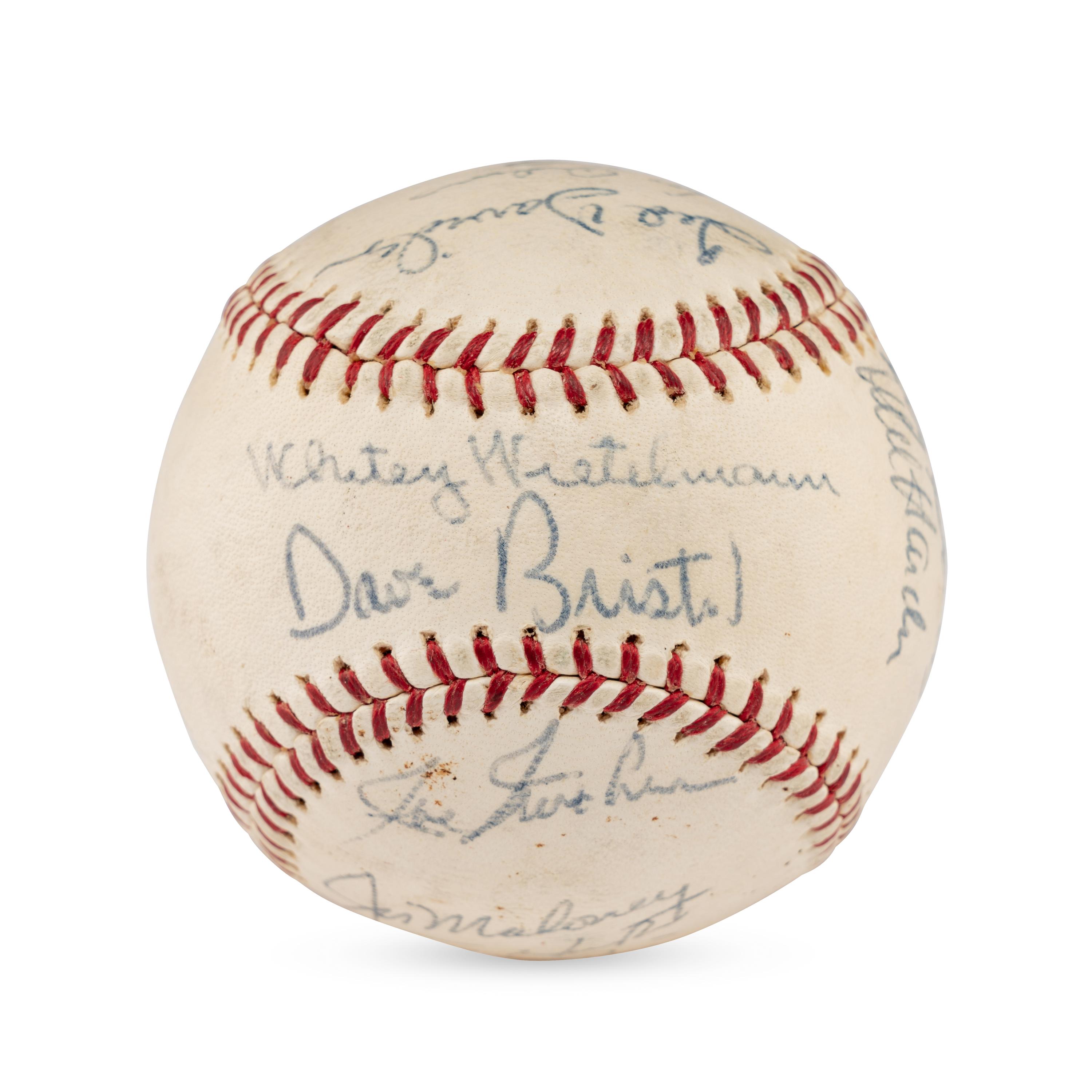 A 1966 Cincinnati Reds Team Signed Autograph Baseball