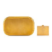 Two Continental Gold Table Boxes