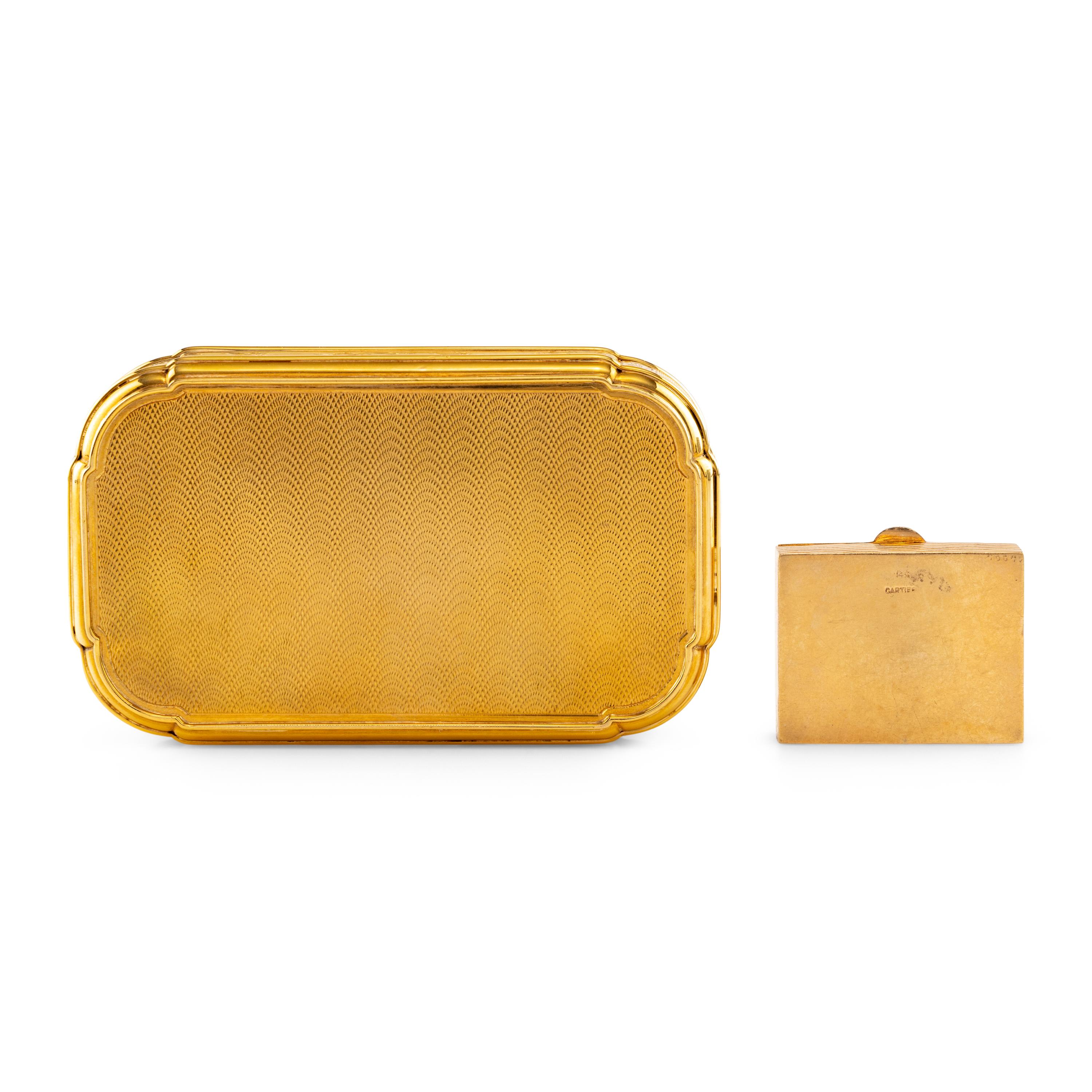 Two Continental Gold Table Boxes