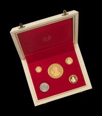 [COLOMBIA] A 1968 39th International Eucharistic Congress Commemorative Four-Coin Proof Set