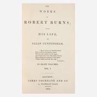 [Fine Bindings] [Worsfold] Burns, Robert The Works of Robert Burns; With His Life, by Allan Cunningham