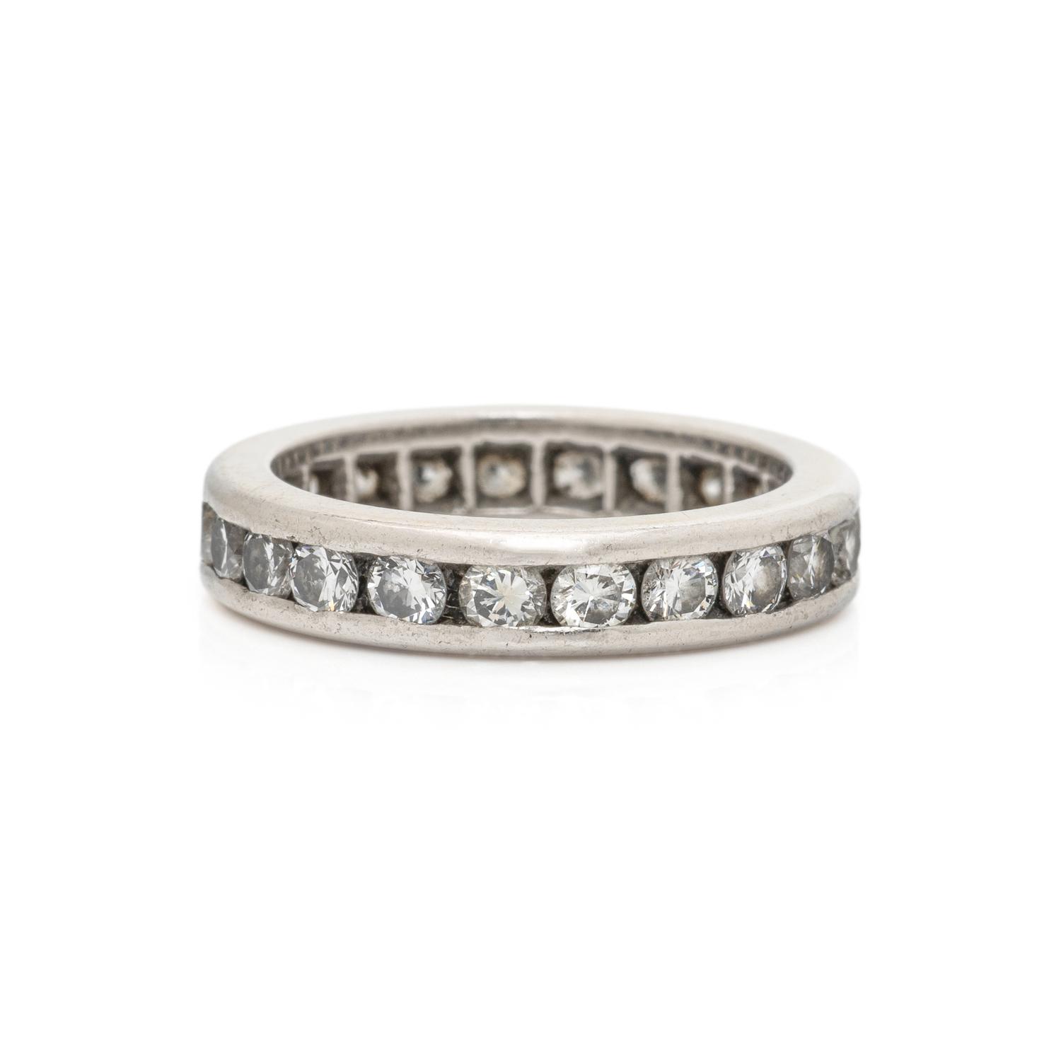 DIAMOND AND PLATINUM ETERNITY BAND