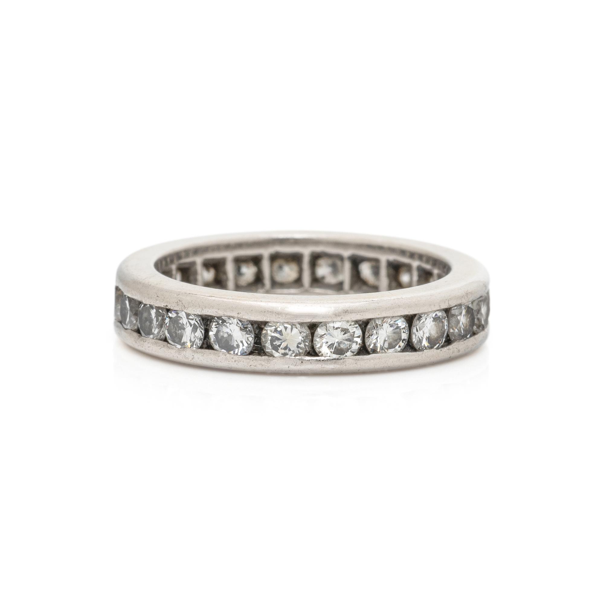 DIAMOND AND PLATINUM ETERNITY BAND
