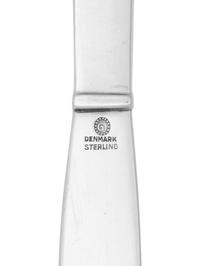 A Georg Jensen Pyramid Silver Flatware Service