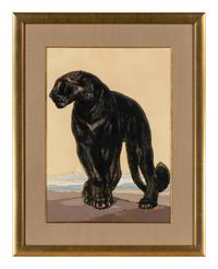 Panthère noire debout, ca. 1927