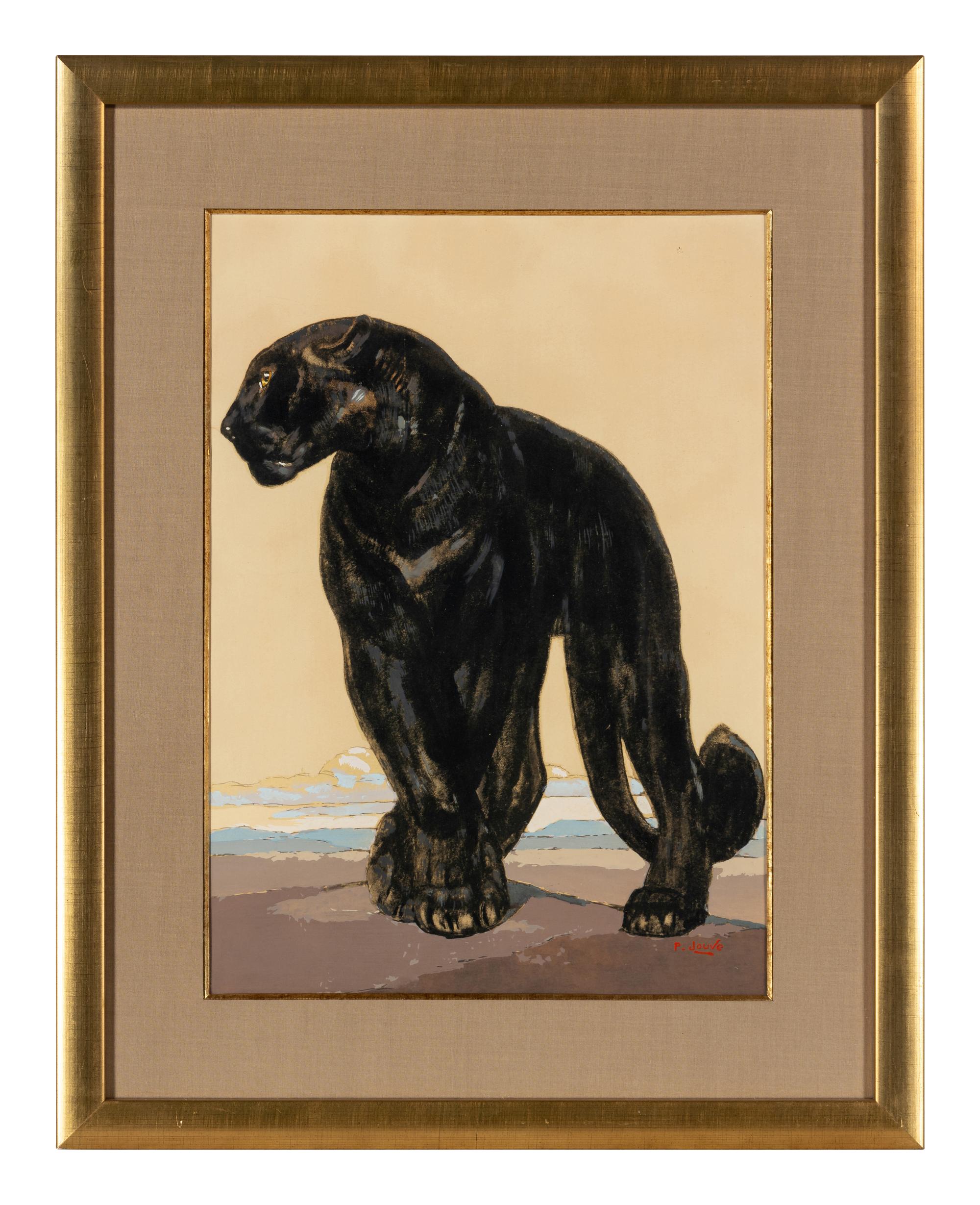 Panthère noire debout, ca. 1927