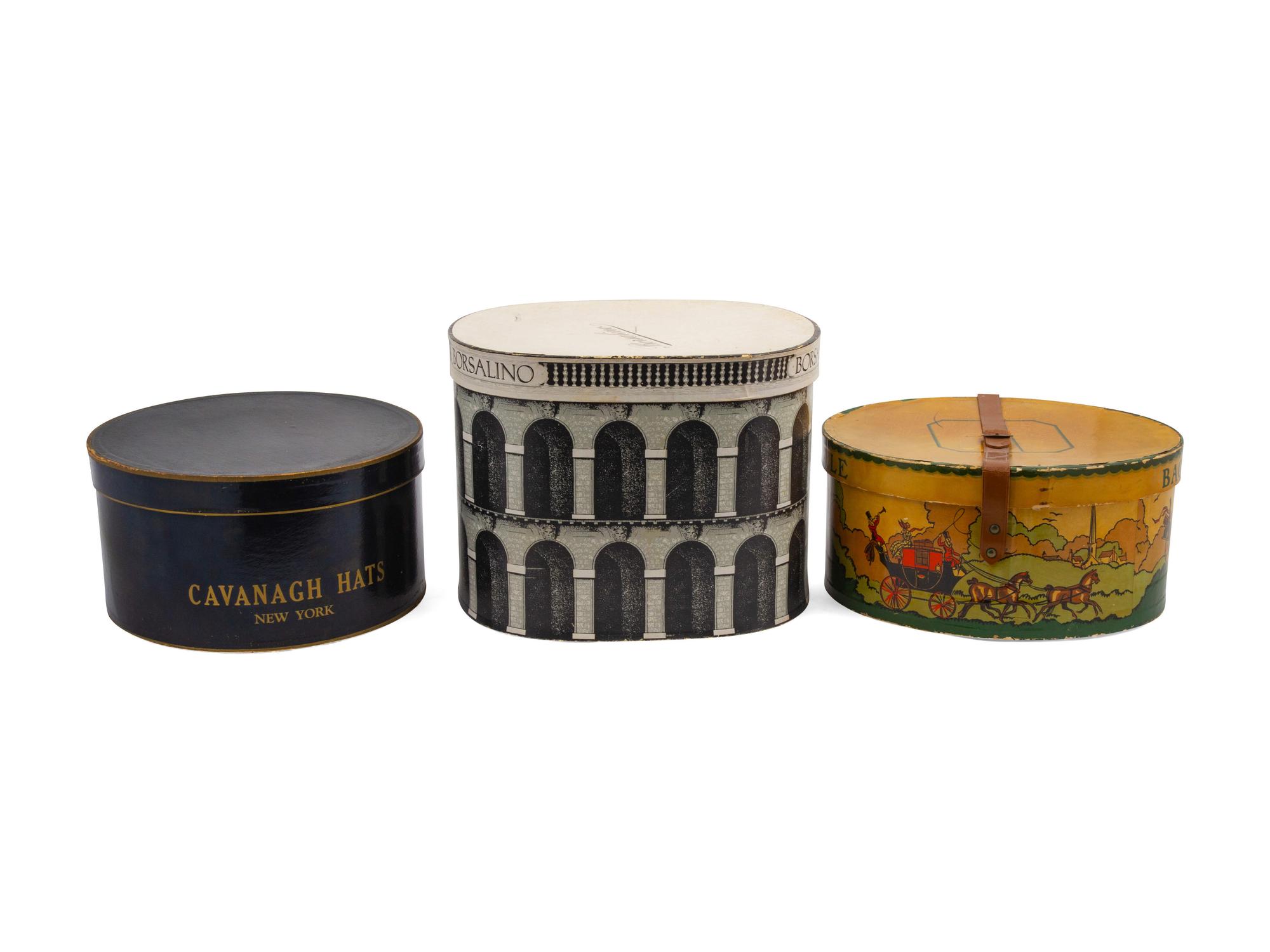 Three Hat Boxes