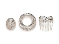 Two Tiffany &. Co. Belt Buckles and Hair Comb