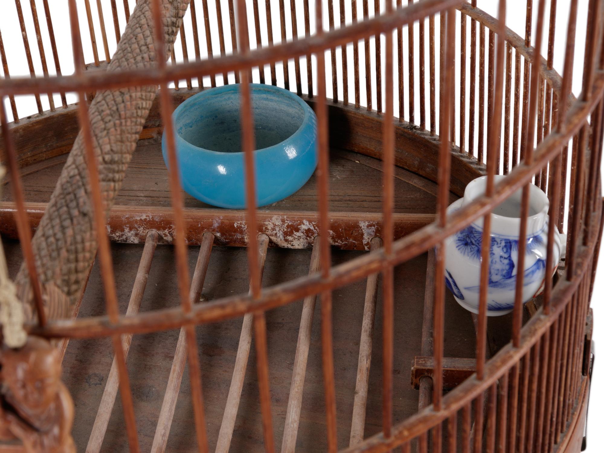 A Large Bamboo Bird Cage