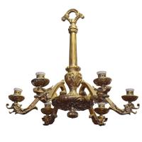 A Bronze Six-Light Chandelier 24" W x 24" D x 22" H — Argentina, 20th Century