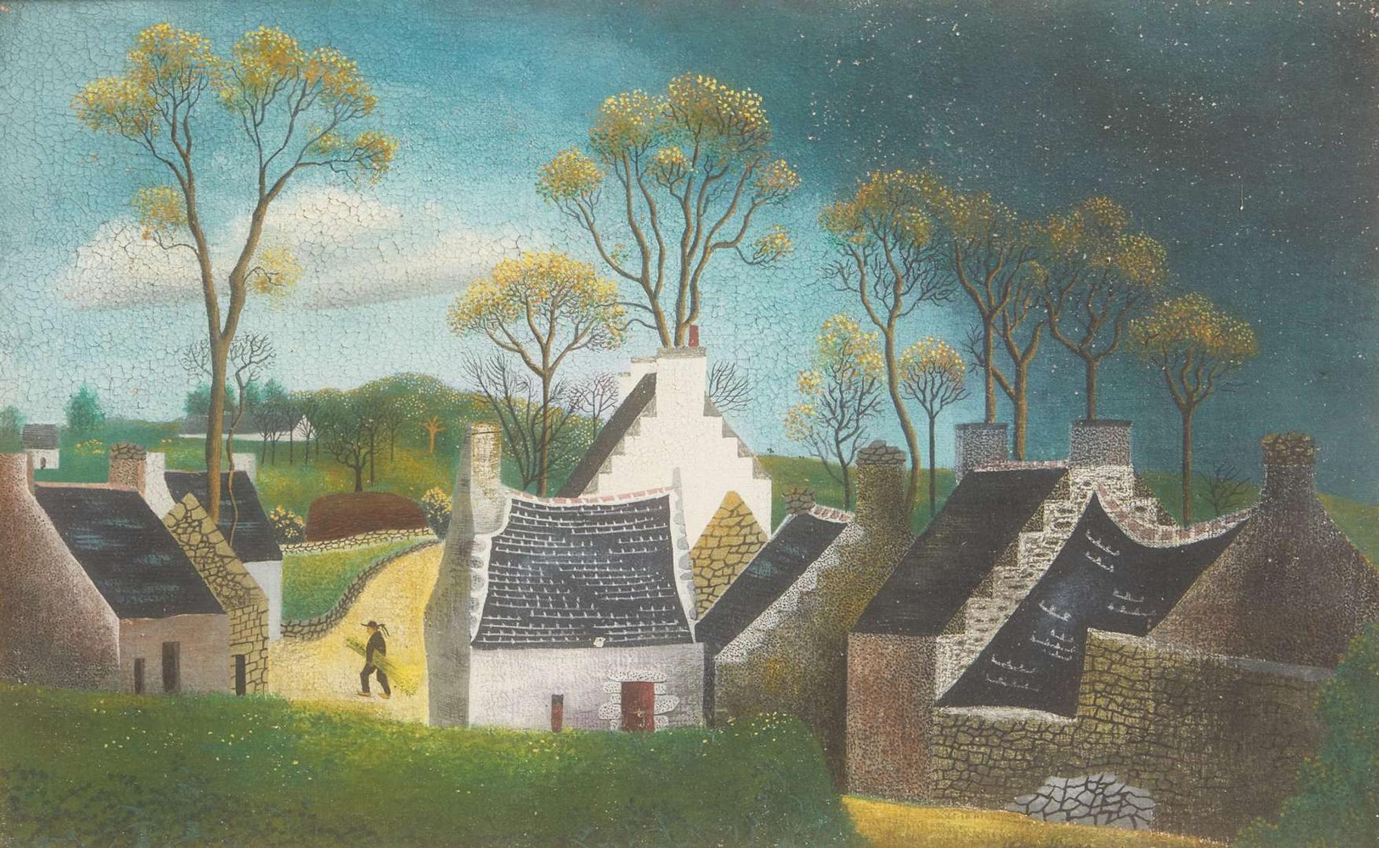 Jean Hugo (French, 1894–1984) - Scène de Village