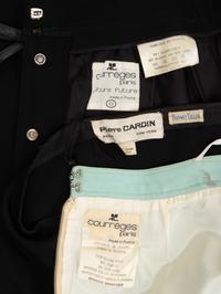 Three Designer Bottoms: Two Courrèges and One Cardin, 1970-80s