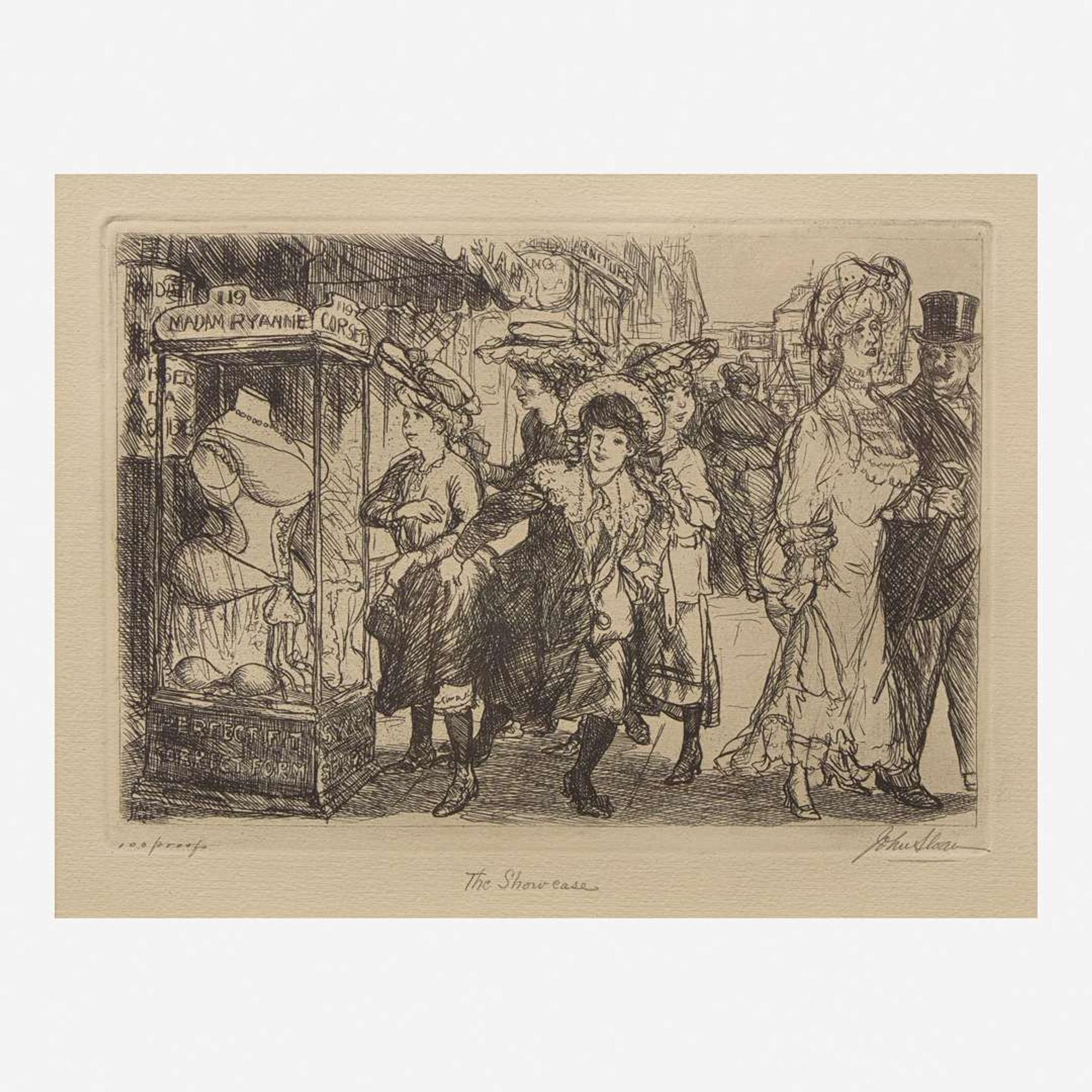 John French Sloan (American, 1871-1951) The Showcase