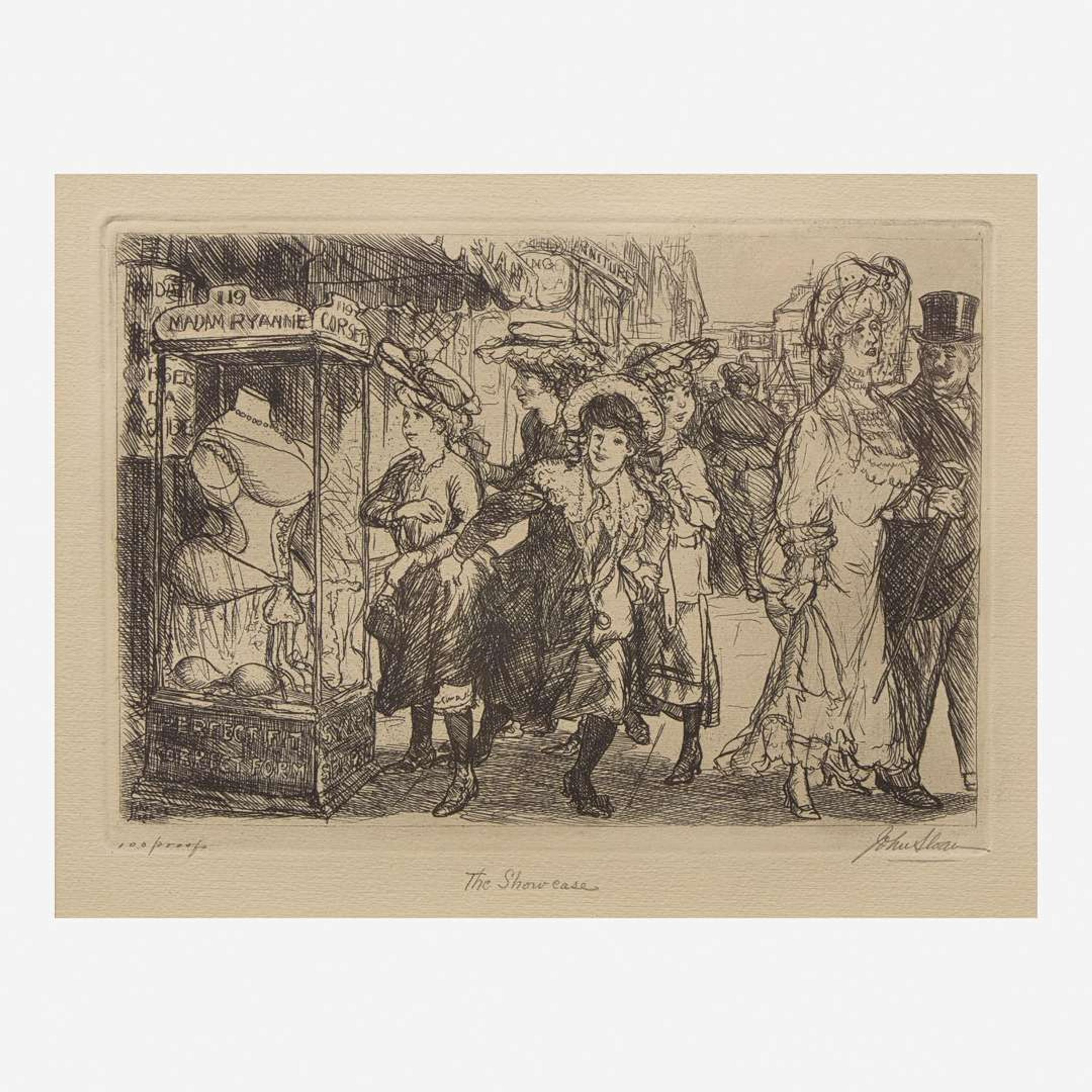 John French Sloan (American, 1871-1951) The Showcase