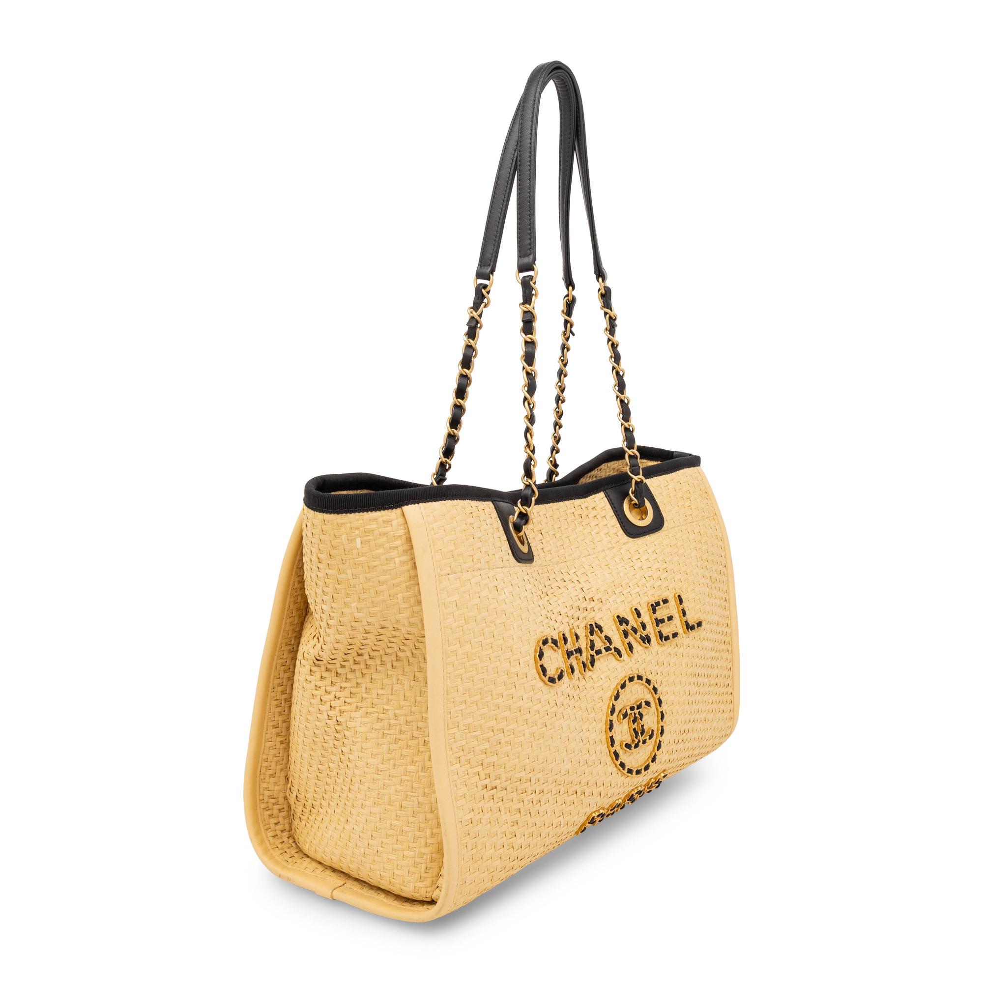 Chanel, Woven Raffia Tote