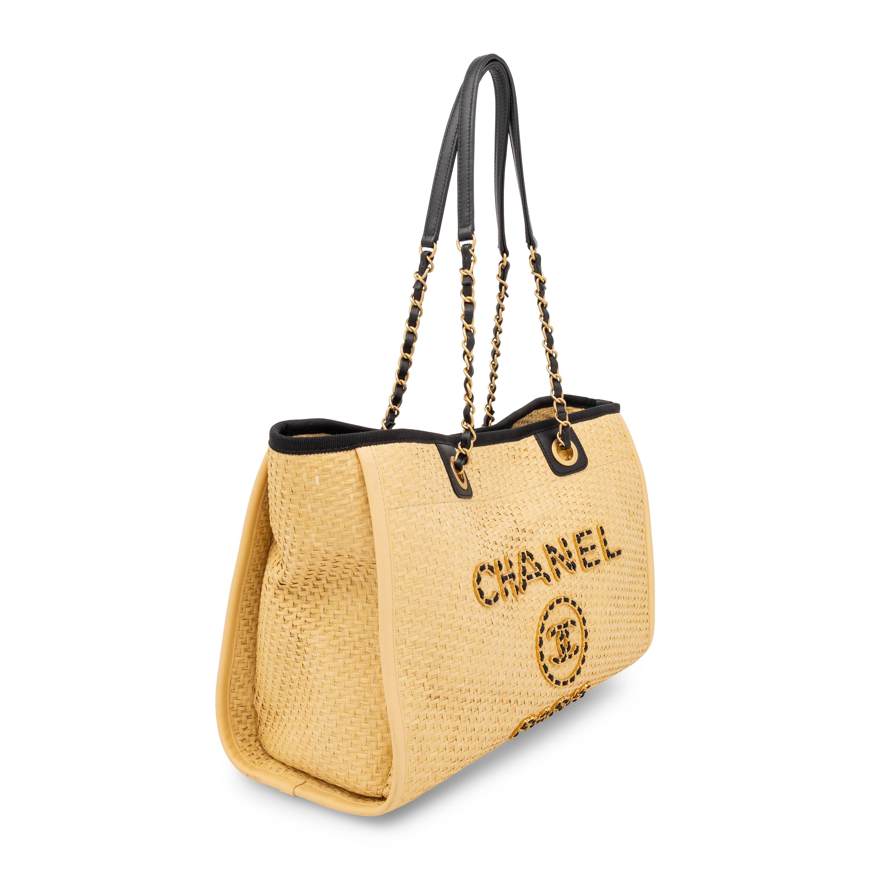 Chanel, Woven Raffia Tote