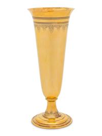 A Tiffany and Co. Silver-Gilt Vase