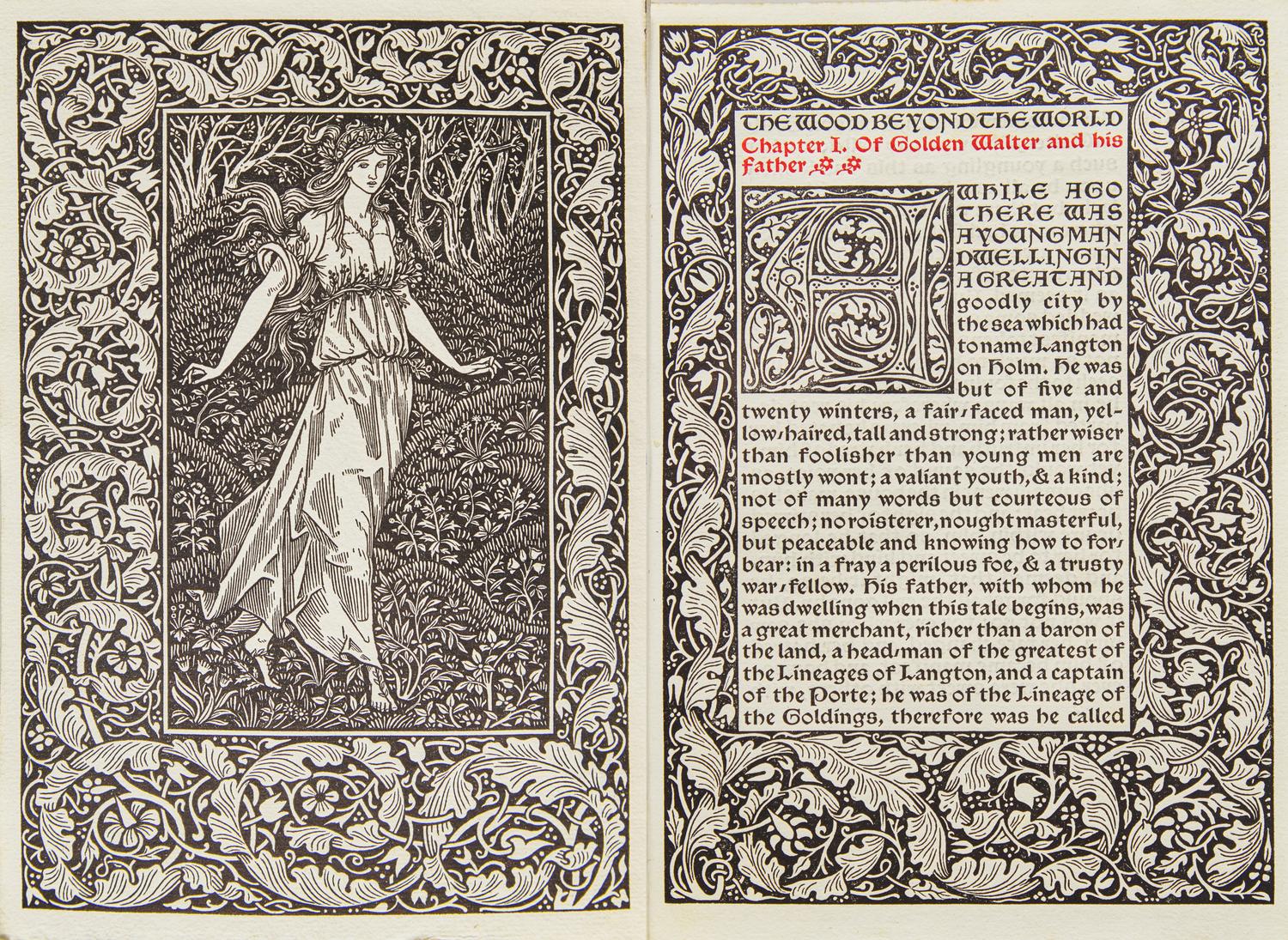 [Kelmscott Press] Morris, William. The Wood Beyond the World