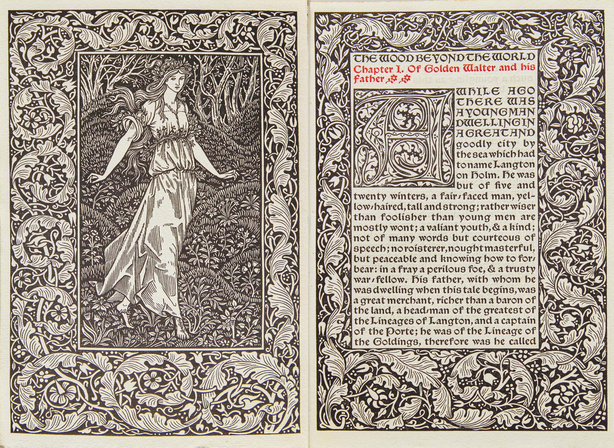 [Kelmscott Press] Morris, William. The Wood Beyond the World