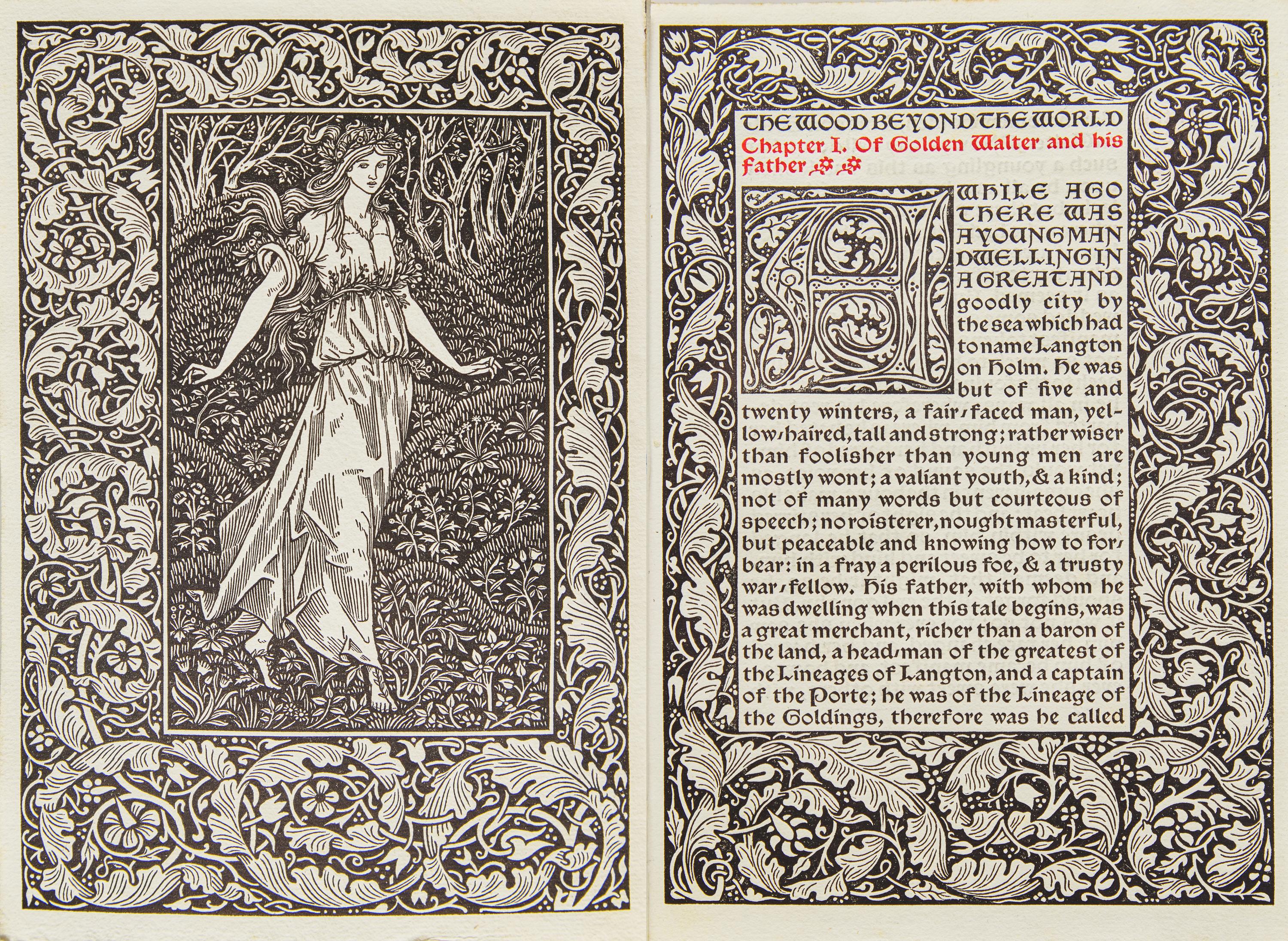 [Kelmscott Press] Morris, William. The Wood Beyond the World
