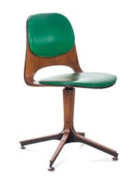 Dining Table and Set of Seven Dining Chairs, Plycraft, USA