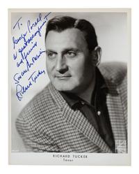 [20TH-CENTURY OPERA SINGERS]. A group of 5 signed and inscribed photographs of opera singers from the 1950s-1960s, comprising images of: