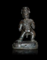 A Small Nepalese Bronze Figure of Yamantaka