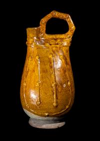 A Chinese Amber Glazed Pottery Flask